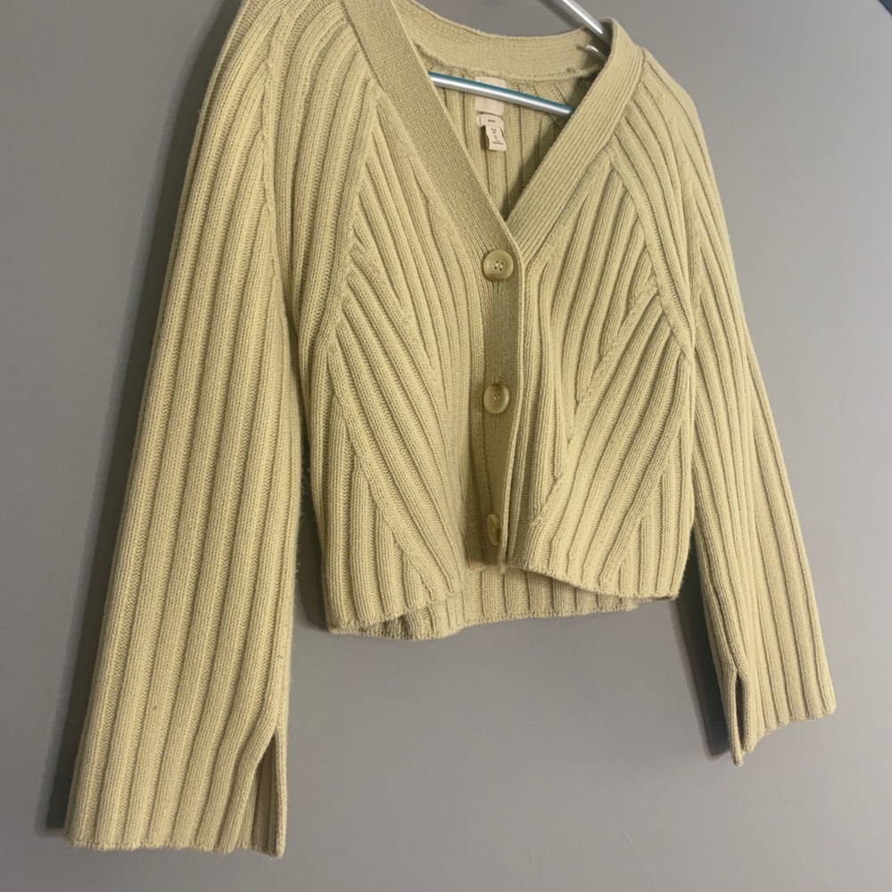 Women's Ribbed Cardigan Sweater, Size XS